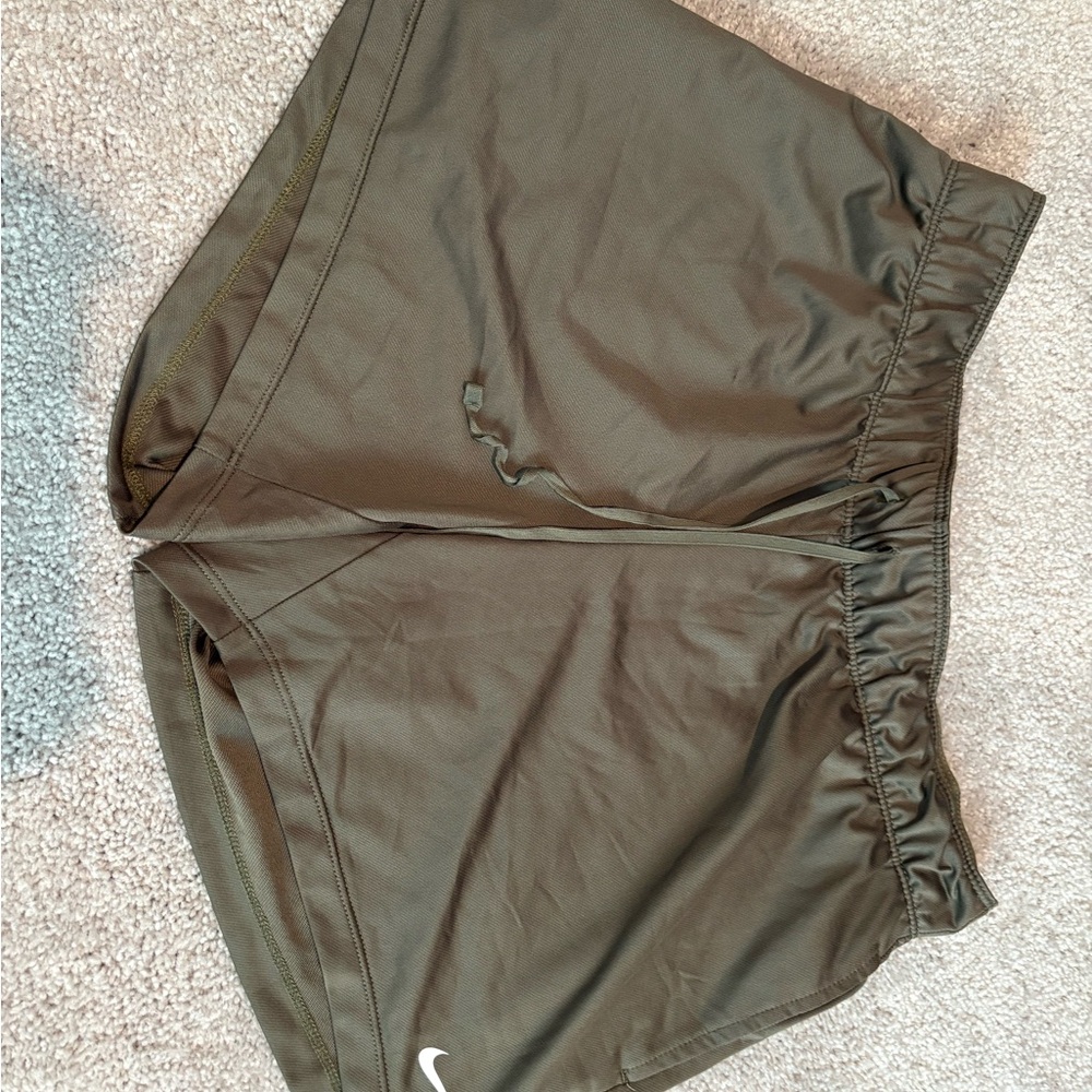 Nike Women's Dark Green Athletic Shorts
